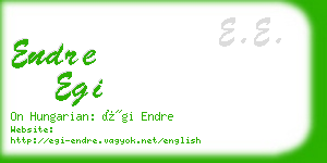 endre egi business card